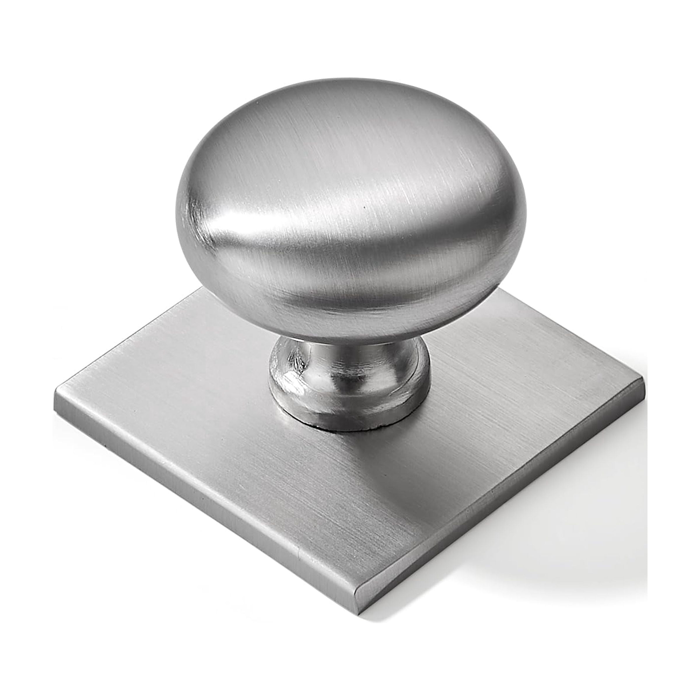 2 Pack 1-1/2 Inch Diameter Antique Brass Cabinet knobs with Backplate,Vintage Backplate for Cabinet knobs and Drawer knobs, Bi-Fold Door Knobs