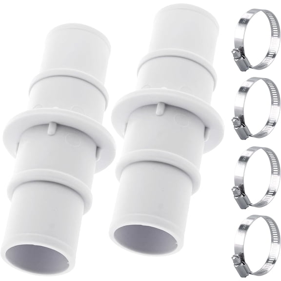 (2-Pack) 1-1/4" or 1-1/2" Pool Hose Adapter Connector Coupling for Swimming Pool Vacuum, Plastic Pools Vacuums Hose Adapter Coupling for Swimming Pools Vacuum, Cleaners or Filter Pump Hoses