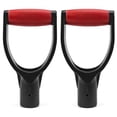 thumbnail image 1 of 2 Pack 1-1/4Inch Polypropylene Plastic Spade Handle Shovel D Grip Handle for Digging Raking Tools, 1 of 8