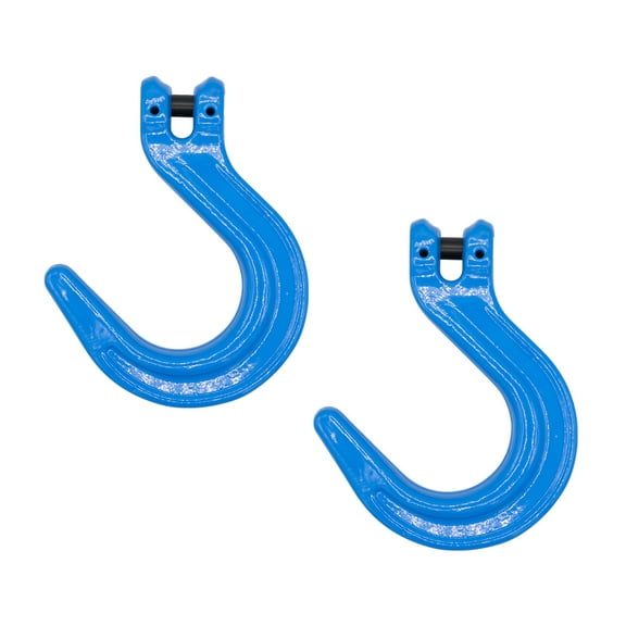 2 Pack 1/2" Grade 100 Clevis Foundry Hook - WLL 8800 LBS - Silver Clevis Hook for Towing, Lifting & Rigging