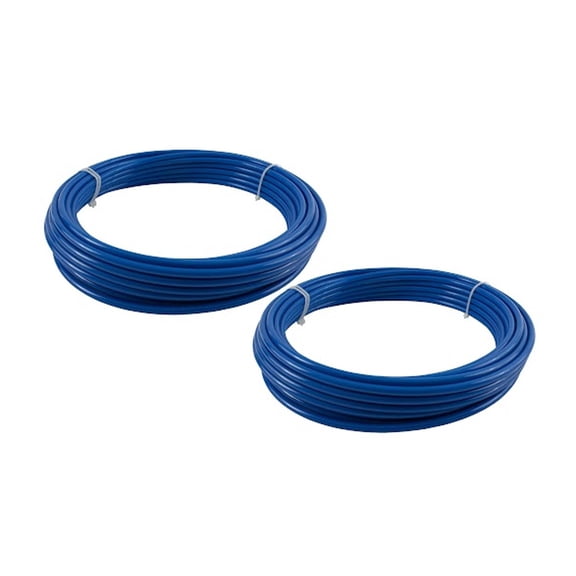 (2 Pack) 1/2" OD x 100' Blue SAE J844 Nylon Air Brake Tubing DOT Compliant | Pneumatic Nylon Air Line Hose for Air Brake System