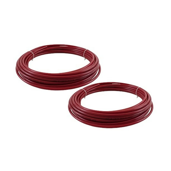 (2 Pack) 1/2" OD x 100' Red SAE J844 Nylon Air Brake Tubing DOT Approved | Pneumatic Nylon Air Line Hose for Air Brake System