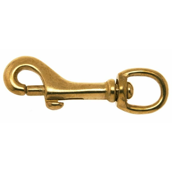 2 Pack 1/2X3 Inch Hilason Western Horse Solid Brass Bolt Swivel Snap Hook