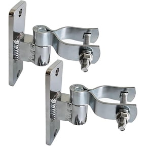 2 Pack 1-3/8 Inch Wall Mount Gate Hinge - Outdoor Gate Hardware Metal Hinges Fence Post Chain Link Fence Frame Hinge