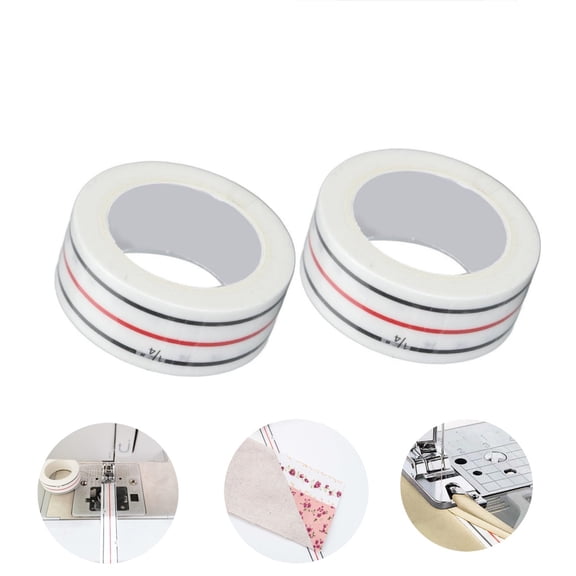 2-Pack 1/4 Inch Diagonal Seam Tape for Sewing Machine,QZS Sewing Basting Tape for Straight Seams & Quilting,Durable,32.8FT