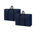 thumbnail image 1 of 2 Pack 1.5-2FT Christmas Tree Storage Bag 600D Oxford Fabric Christmas Tree Bag with Reinforced Handles & Dual Zipper 21 x 14 x 6.5in Dark Blue, 1 of 4