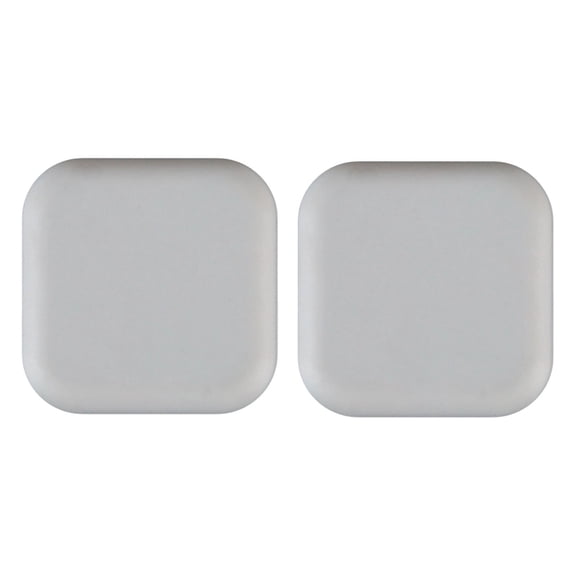 2 Pack 1.77" Square Silicone Door Bumper Wall Protector, Self-Adhesive Wall Shield from Door Knob, Noise Dampening Drywall Cushion Guard, Grey