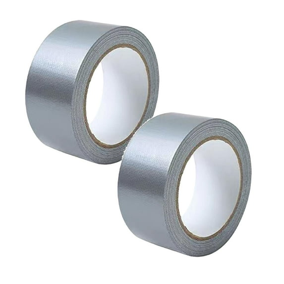 2 Pack 1.97-inch Wide, Duct Tape Heavy Duty Waterproof, Strong Adhesive Duct Tape Bulk for Indoor Outdoor Repairs Tear by Hand