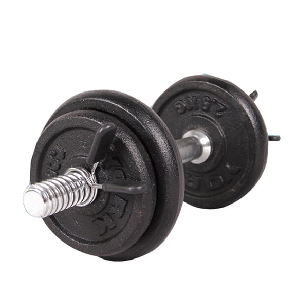 2 Pack 1 Inch Barbell Spring Collar Clips, ABS Plastic and Steel Dumbbell Lock Clamps for Standard Gym Weightlifting Bars
