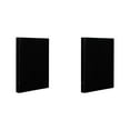 thumbnail image 1 of 2 Pack 1 Inch Binders 3 Ring, Durable 3 Ring Binder, Flexible 1 Inch Binder for Office Supplies, 3 Ring Binder 1 Inch, One Inch Binder, Round Rings, Classroom Must Haves, 12.2" x 9.1", Black, 1 of 7