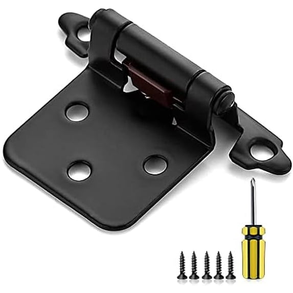 Image showcasing Concealed Brass Cabinet Hinges Gold Finish