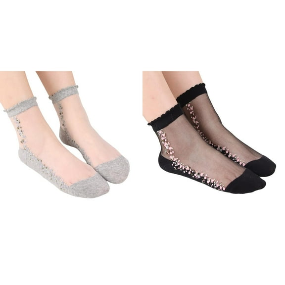 (2-Pack) 1 Pairs UniWarm Cotton Socks for Men Soft Embroidered Mesh Sport Slipper Socks for Men Socks Medium Stockings Casual Baseball Socks