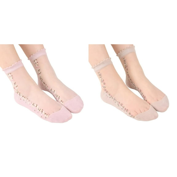(2-Pack) 1 Pairs UniWarm Fuzzy Socks Soft Embroidered Mesh Sport Compression Socks Pack Socks Medium Stockings Casual Mens Socks Compression Socks