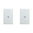 2Pack 1Port Wall Plate, Jack Wall Plate with RJ45 Female to