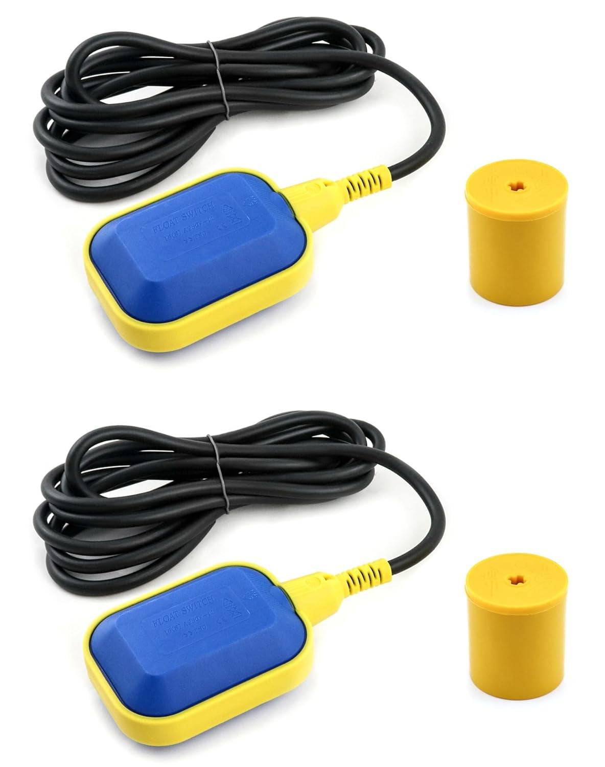 ® 2 Pack 10 FT Cable Float Switch Water Level Controller Durable Water ...