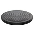 thumbnail image 1 of 2 Pack 10 Inch Lazy Susan Turntable Organizer, Non Skid Large Lazy Susan Turntable for Cabinet, Computer or Laptop, Plastic Turn Table, Black - by RamPro, 1 of 7