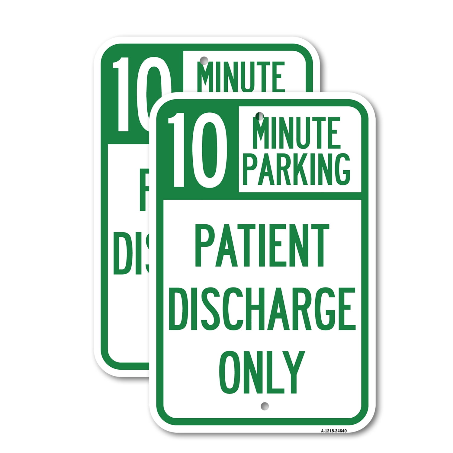 (2 Pack) 10 Minutes Parking - Patient Discharge Only | 12