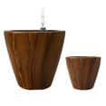 thumbnail image 1 of 2-Pack 10 in.Dark Wood Plastic Self-watering Planter Pot, 1 of 7