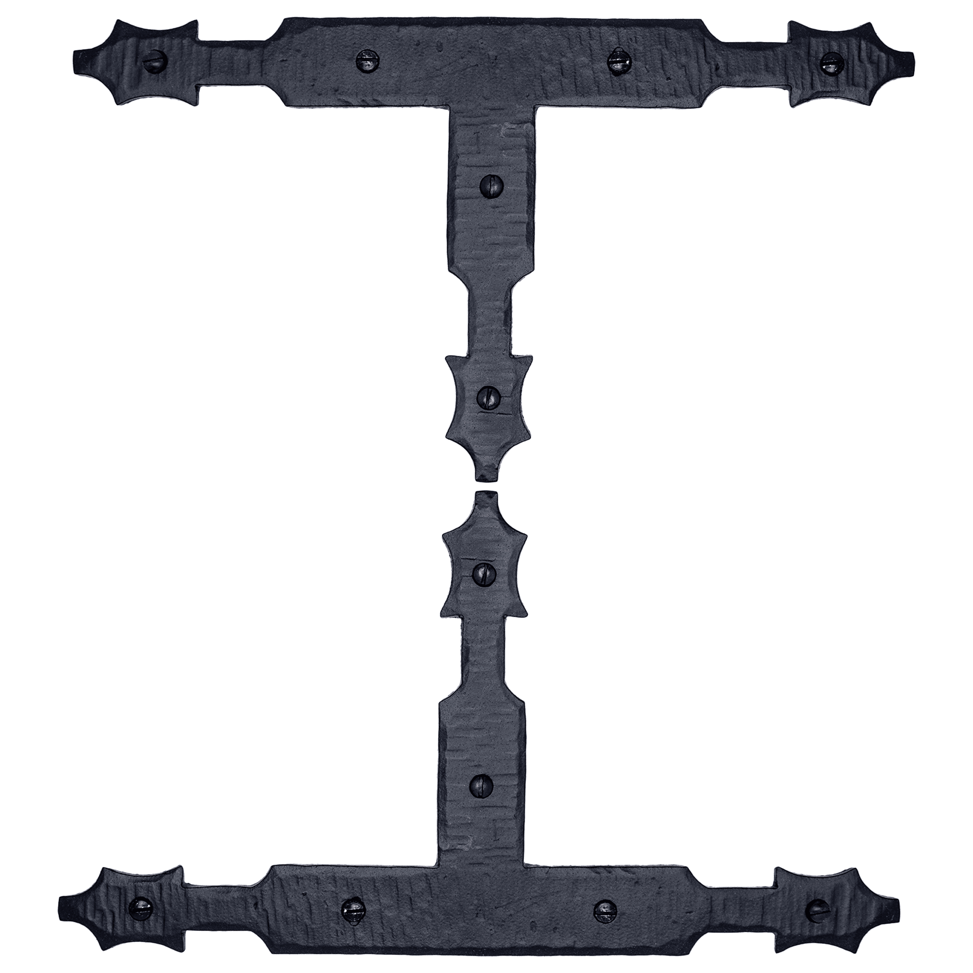 2 Pack 10 inch Decorative Corner Brackets Black T Bracket Decorative