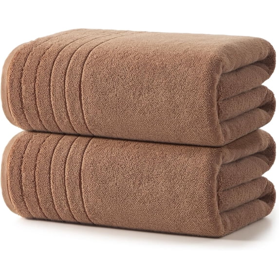 2 Pack 100% Cotton Thick Extra Large Bath Towels 35 X 70 Inches, 750 ...