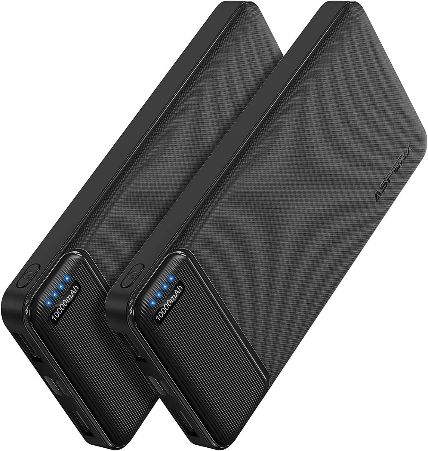 2-Pack 10000mAh USB C Output Portable Charger Power Bank Fast Charging, Portable Phone Charger External Battery Pack for iPhone, Samsung, Google LG and Heated Vest