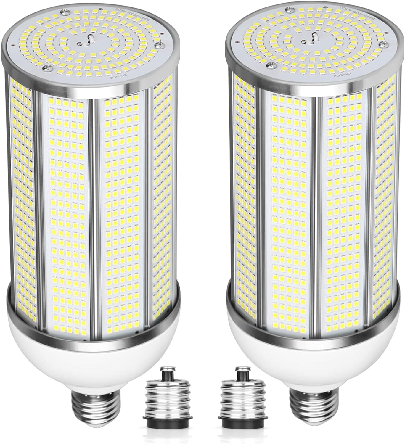 2-Pack 100W LED Corn Bulb, E26/E39 Mogul Base Lamp, 14000LM,5000K Daylight,AC85-265V, Replacement 350-400 Watt Metal Halide HID HPS CFL.