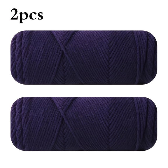 2 Pack 100g/ball Soft 8ply Milk Cotton Yarn Circular Needle Threads for Knitting Woolen Thread Sweater DIY Hat Scarf Warm Hand Knitting