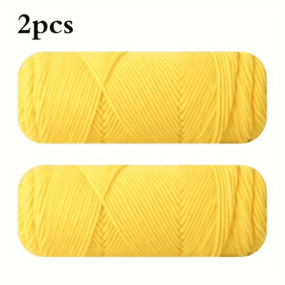 2 Pack 100g/ball Soft 8ply Milk Cotton Yarn Circular Needle Threads for Knitting Woolen Thread Sweater DIY Hat Scarf Warm Hand Knitting