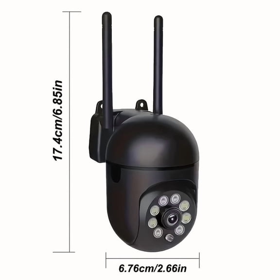 2-Pack 1024P Wireless Security Cameras with AI Motion Detection, Color Night Vision, Two-Way Audio, App Control
