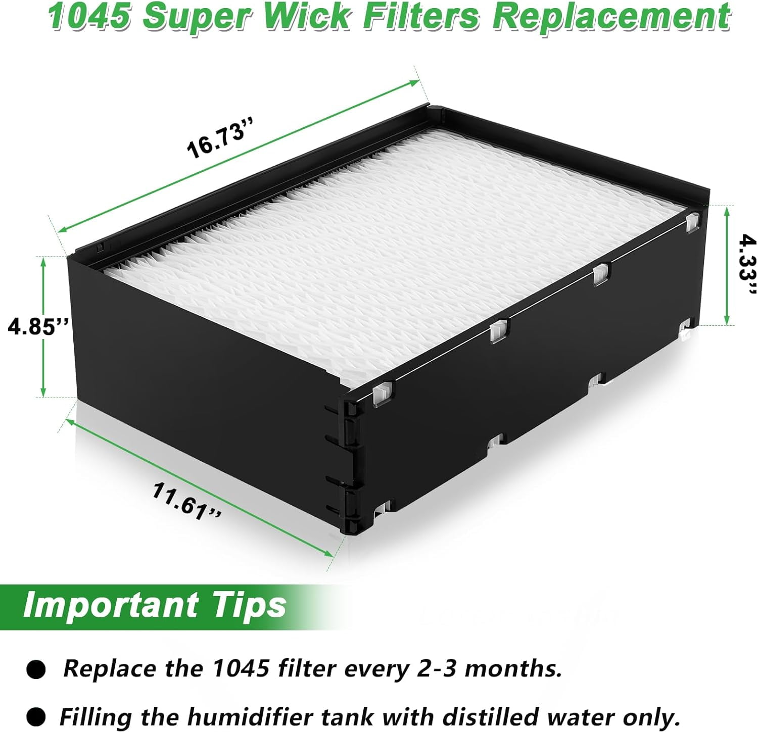 2 Pack 1045  Wick Humidifier Filter  Compatible with Essick  Models