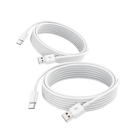 2 Pack 10FT Data Transfer Cable for iPhone 17 Air/16E 16 Plus 15 Pro MaxiPad Pro 12.9 13, Air 5 4, Mini 6 USB A to USB Type C Charger Charging Cord,Samsung Galaxy Tab A7 A8 A9 S10+ S9 S8