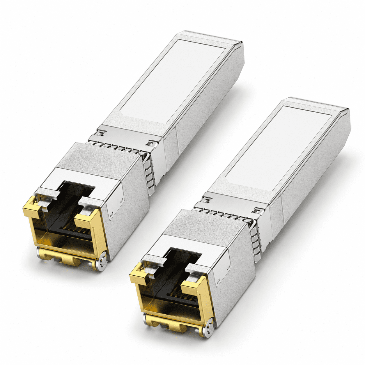2 Pack 10G-T SFP+ to RJ45 Copper Transceiver Modules, 30m Range for ...