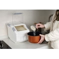 thumbnail image 1 of 2-Pack 10L Airtight Grain Storage Container with Wheels for Rice Flour Pet Food, 1 of 10