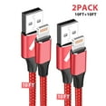 [2 Pack] 10ft iPhone Charger Cord, XUDUO Long iPhone Charging Cable Fast Lightning Cord for