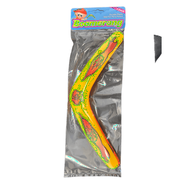 2 Pack 11.5 in Long Durable Plastic Boomerangs, Fun for All Ages, Perfect for Parties and Favor Bags, Teach Kids to Toss and Watch Them Return, Yellow, Orange