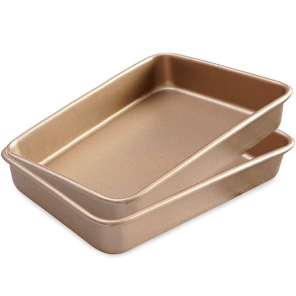 Baking Sheet Pans 11 x 9 x 2" 2-Pack Bakeware for Cookies Brownies Cakes Bread