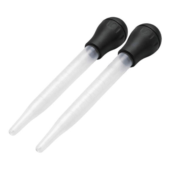 2 Pack Turkey Baster Injector 11 Inch Meat Baster Set Heat Resistant Detachable Bulb Easy Clean BPA Free for Turkey Chicken Roast BBQ