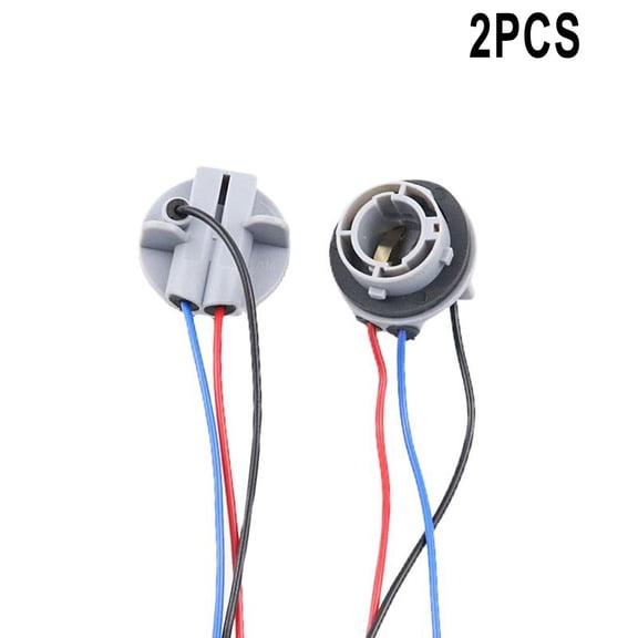 2 Pack 1157 Bulb Socket BAY15D P21/5W Pre-Wired Brake Light Connector