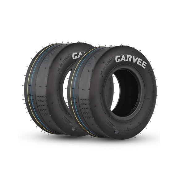 2 Pack 11x4.00-5 Lawn Mower Tire, Smooth Pattern, 11x4-5 NHS Tire, 11x 4.00-5 Tires for Lawn & Garden Riding Mower Tractor Golf Cart Utility Vehicles,4PR Tubeless