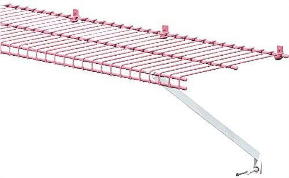 2Pack 12In. White Shelf Support Bracket With Anchors