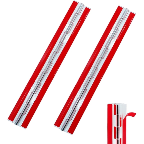 2 Pack 12 Inch Clear Acrylic Continuous Piano Hinge, Self-Adhesive Plastic Hinge 300 x 45 mm for Aquarium Lid, Plexiglass, Cabinet Door, DIY Display Box and Craft Projects