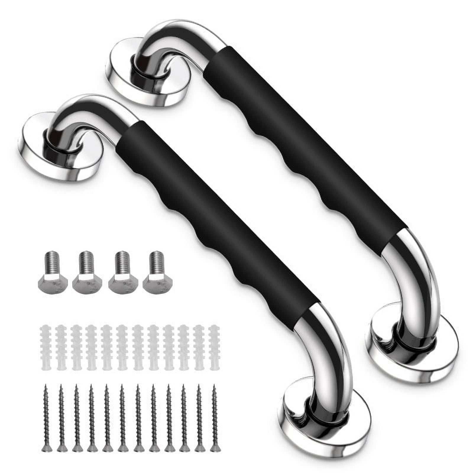 2 Pack 12 Inch Grab Bars for Bathtubs and Showers, AntiSlip Grab Bars