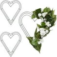 thumbnail image 1 of 2 pack 12 inch Heart Wire Wreath Frame for Valentine's Day DIY Crafts, Green Metal Floral Wire Forms for Front Door Decoration, Love Wedding Anniversary Wall Decor, Heart Shaped Wreath Making Ring, 1 of 9