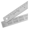 thumbnail image 1 of Unbranded Stainless Steel Ruler with Inch/Metric Conversion Table, 12 Inch, 2 Count, 2 Pack, 1 of 7