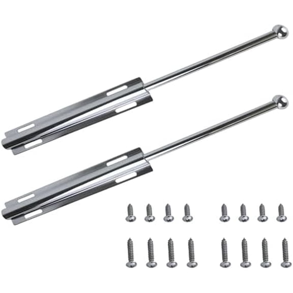 2 Pack 12 Inch Stainless Steel Valet Rod Pull Out Valet Rod for Closet Rods Heavy Duty Adjustable Clothing Hanging Drying Closet Rods Storage Organizer for Bedroom Laundry Room Bathroom (Chrome)