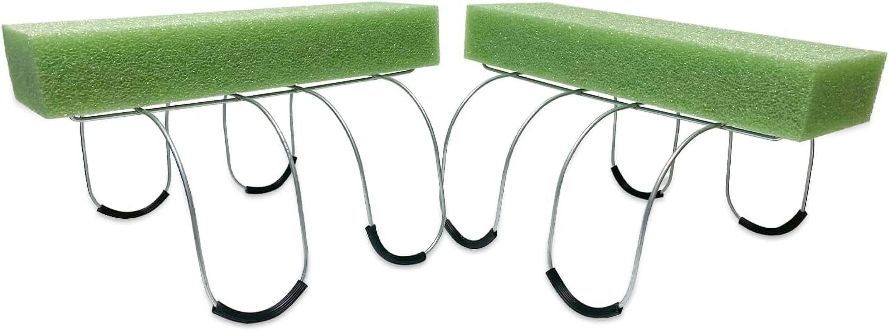 2 Pack Memorial Grave Supplies, 12in Wire Headstone Saddle with Foam