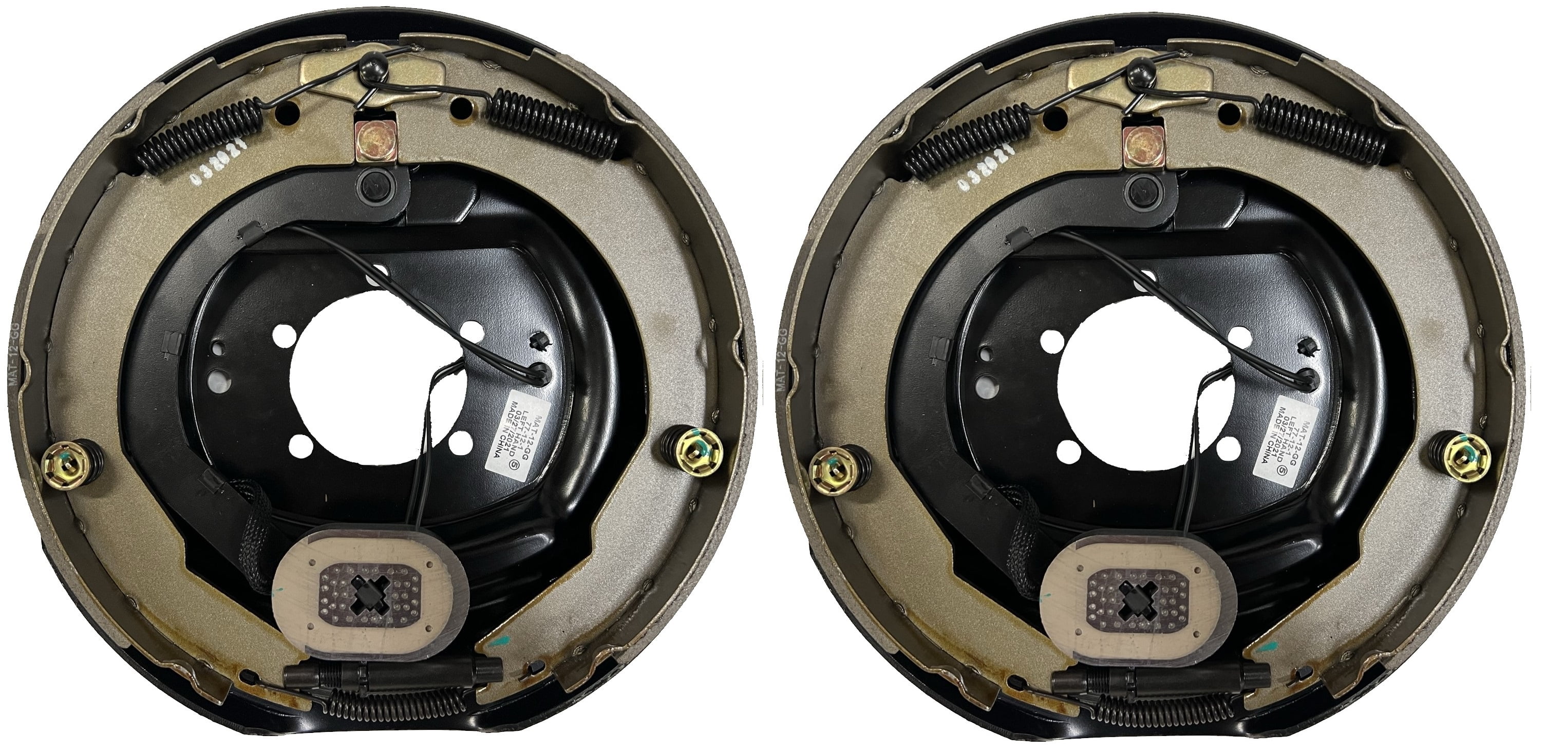 2Pack 12 in. x 2 in. Left Hand Electric Trailer Brake Backing Plates