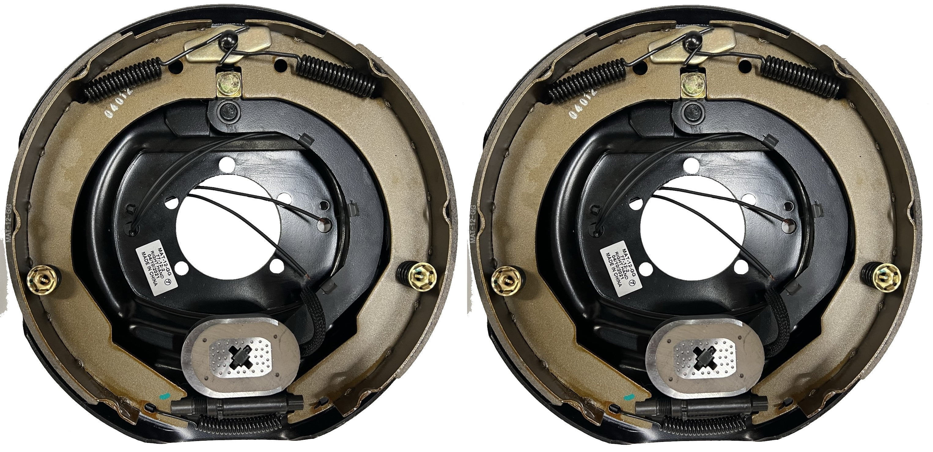 2Pack 12 in. x 2 in. Right Hand Electric Trailer Brake Backing Plates