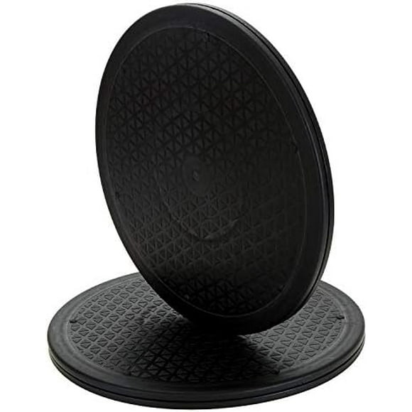 2 Pack 12 inch Heavy Duty Rotating Swivel Stand with Steel Ball Bearings - Lazy Susan Turntable for Flat Panel Monitors, TV's, Potted Plants, Stereo Speakers