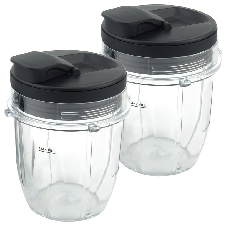 Nutri Ninja 18 oz, 24 oz, 32 oz Cups with Spout Lids Replacement Parts 427KKU450 483KKU486 407KKU641 528KKUN100